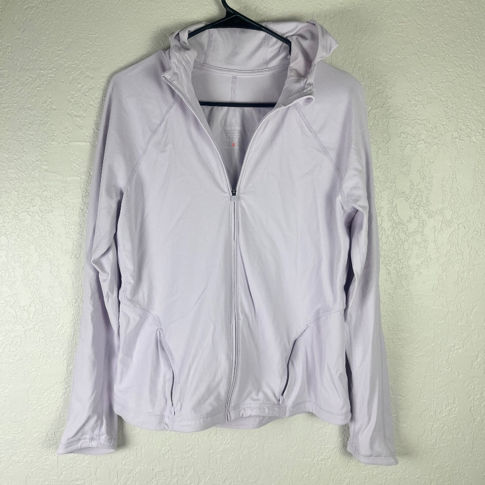 Sweaty Betty Women’s Super Soft Workout Zip Through Hoodie Jacket Sz M Purple